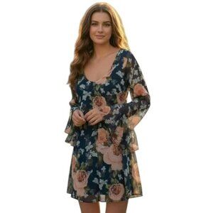 Show Me Your Mumu Boomerang Mini Dress XS Floral Romantic